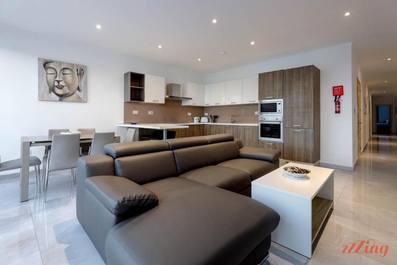 Pretty Beachfront Penthouse In Mellieħa Exterior foto